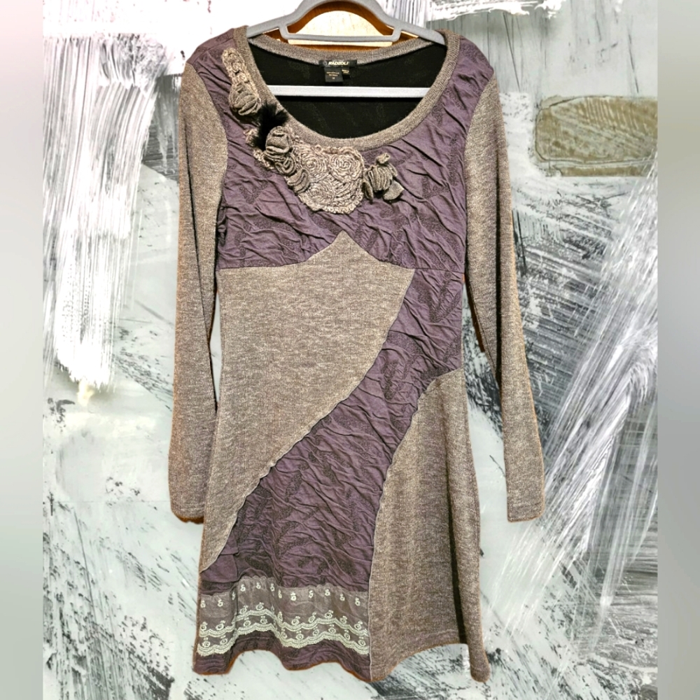 Radzoli Gray Sweater Dress Size Medium